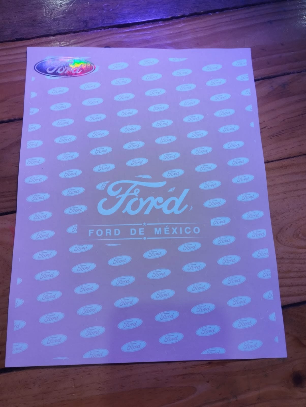 Papel seguridad ford uv - papel seguridad 2