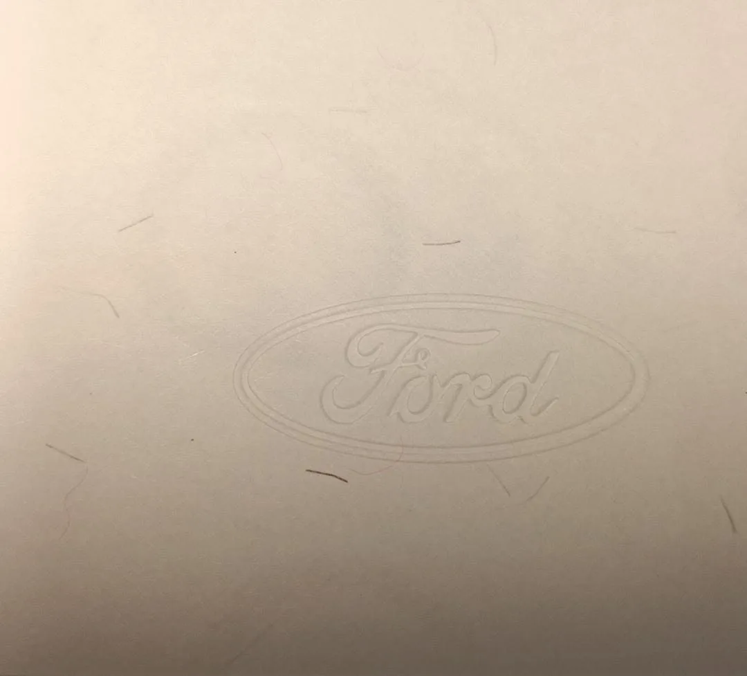 Papel seguridad ford realce - papel seguridad