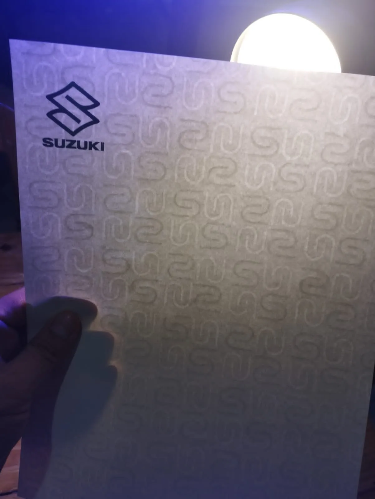 Papel seguridad suzuki - papel seguridad