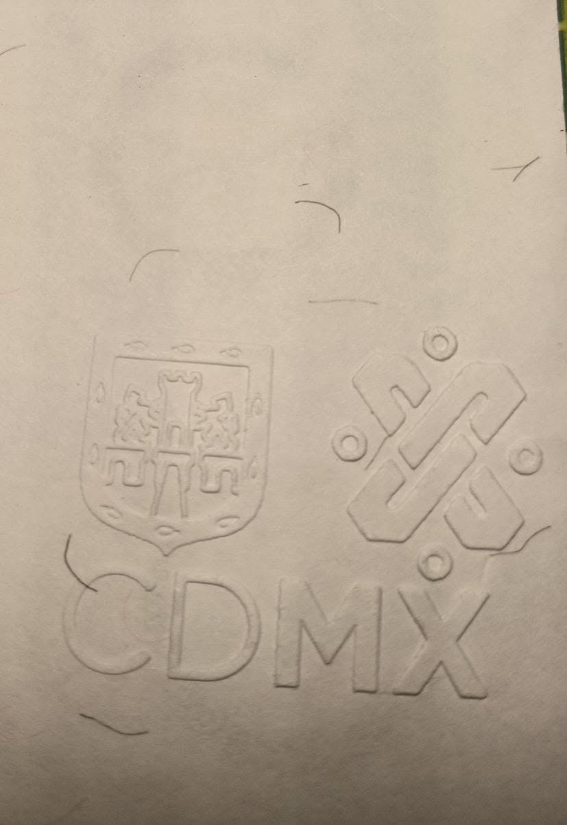 Papel seguridad relieve cdmx