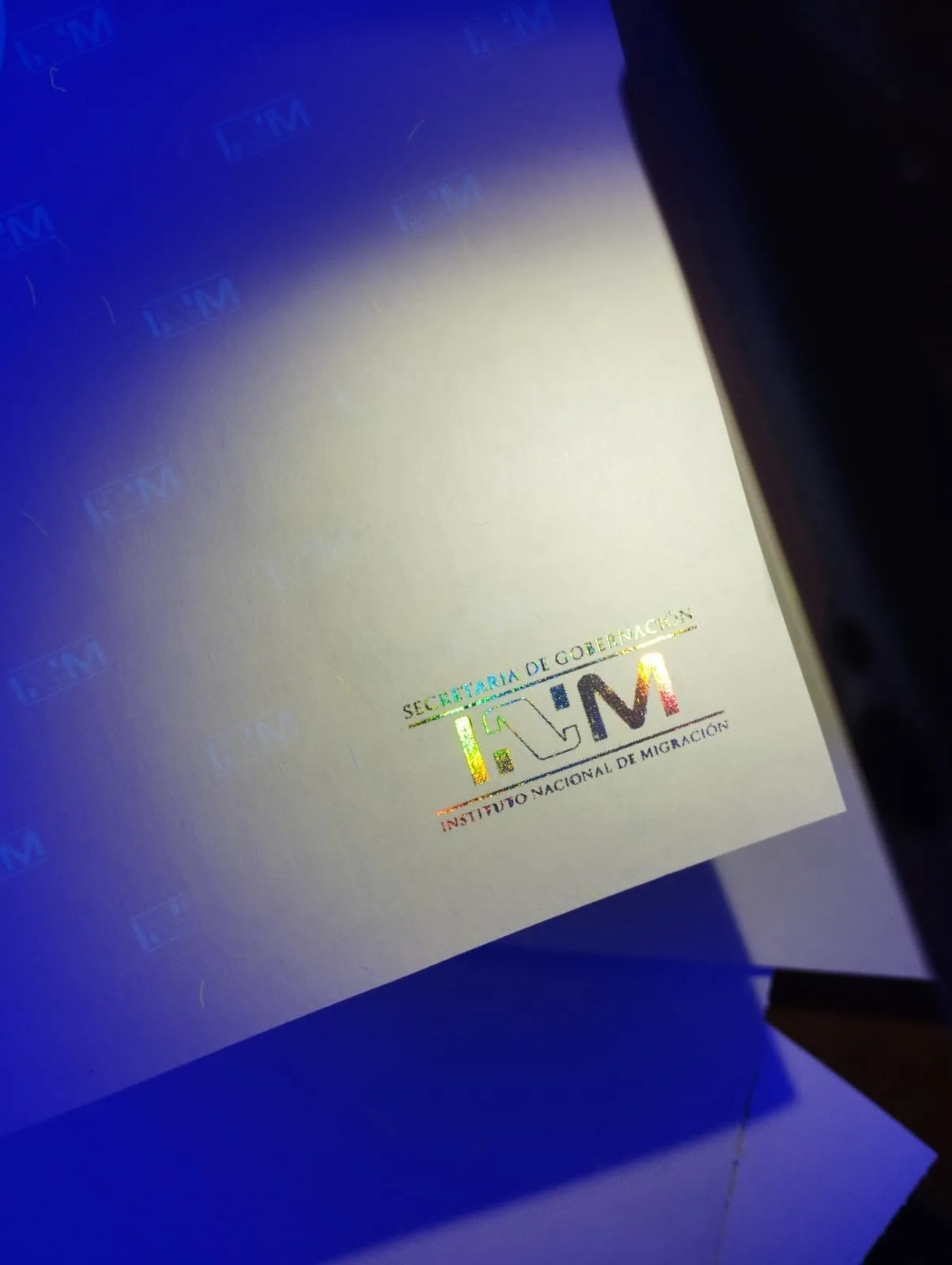 Papel seguridad inm