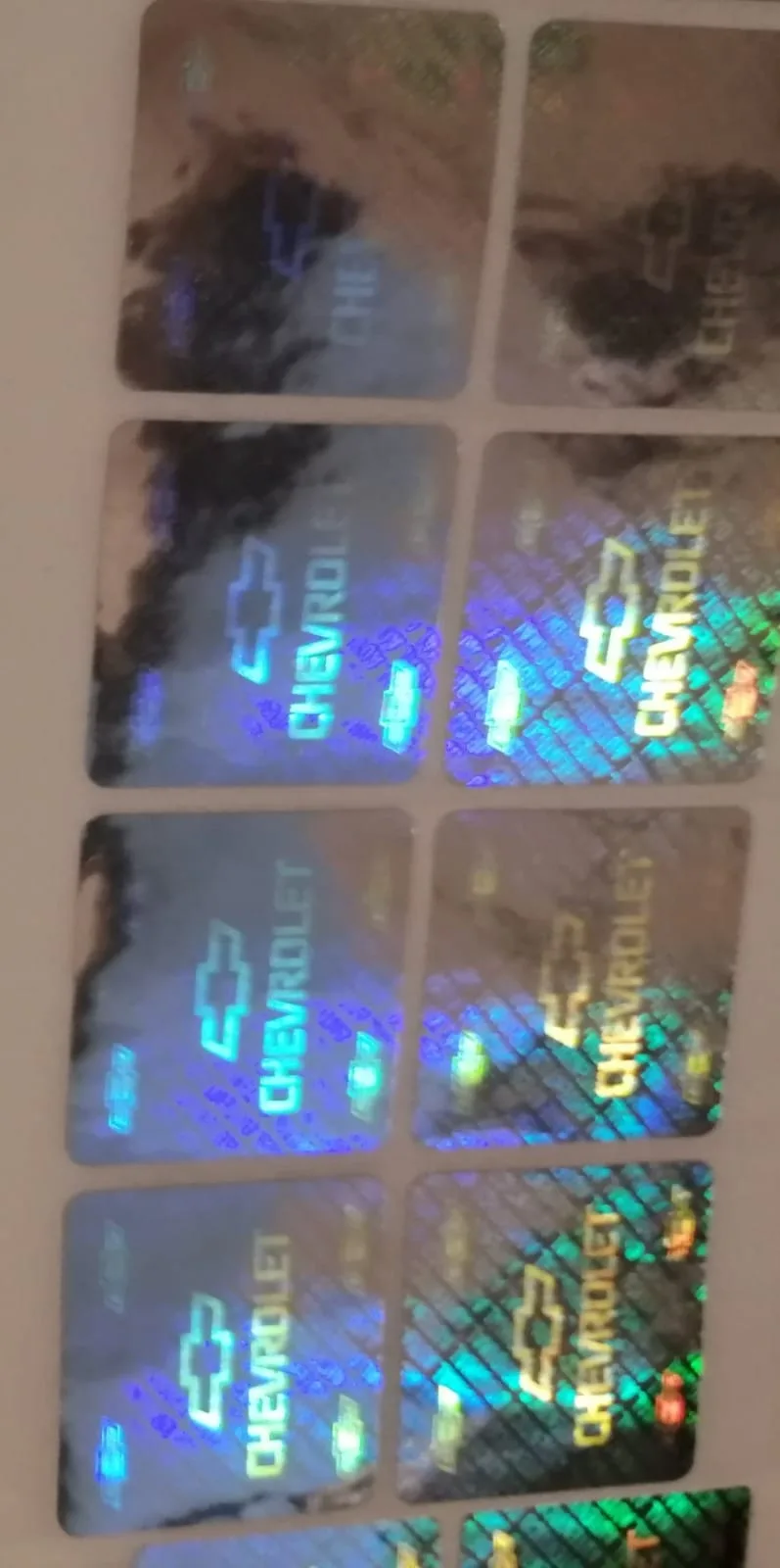 Holograma para documentos y facturas, pegado en frio - holograma