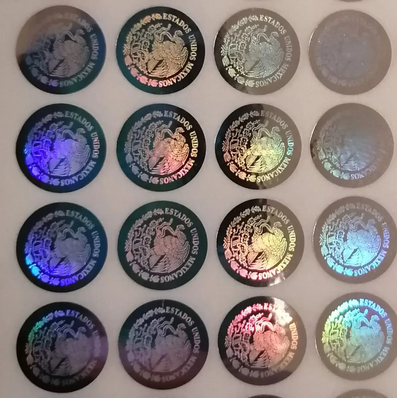 Circulito de escudo nacional - holograma