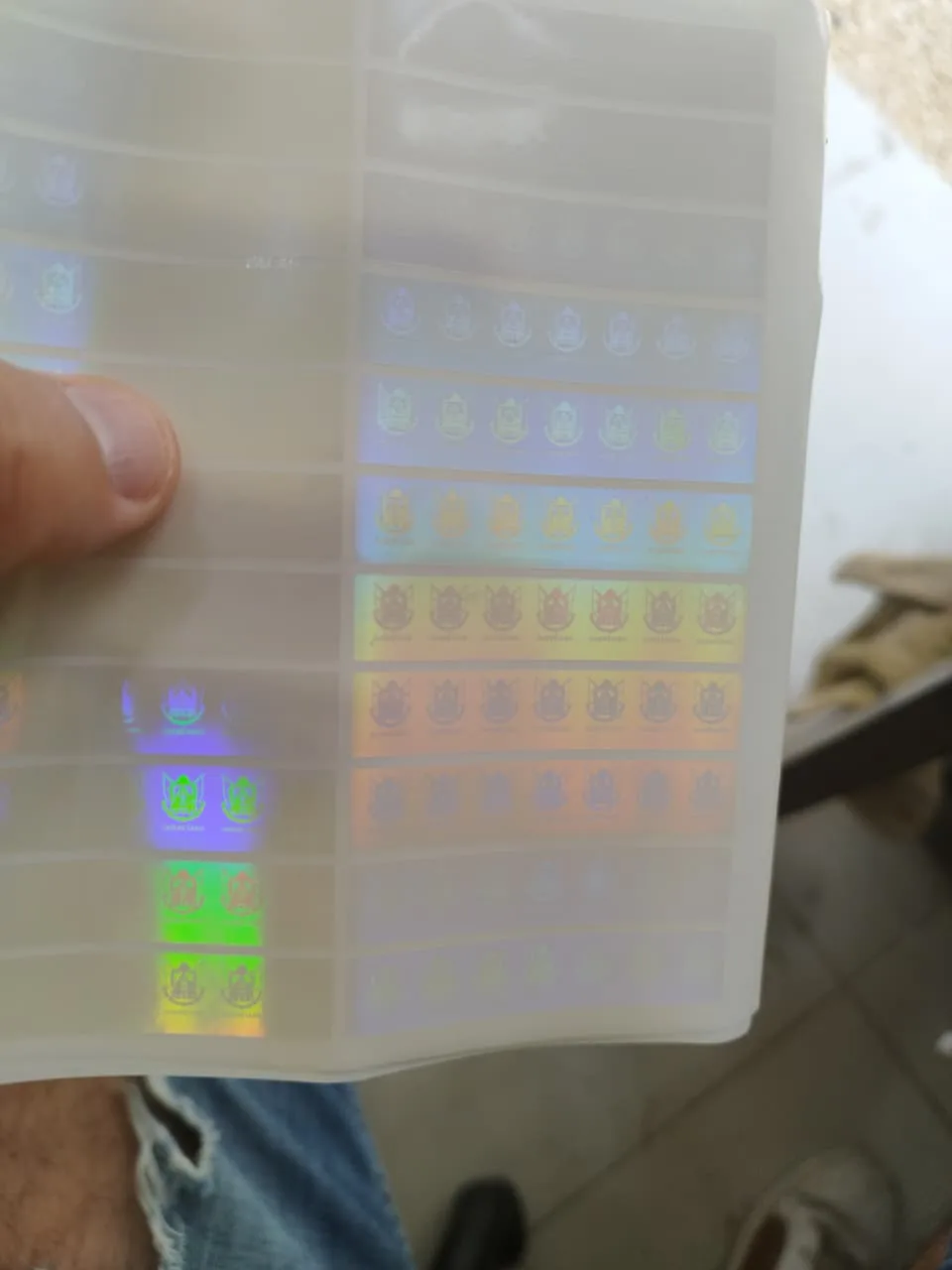 Cintilla holografica del estado de queretaro - holograma